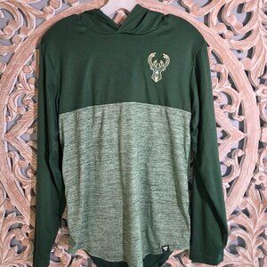 Fanatics Green Milwaukee Bucks Iconic Defender Lightweight Pullover Hoodie